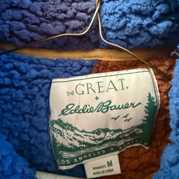 Eddie Bauer x The Great Colorblock Fleece Half Zip - Picture 2 of 4